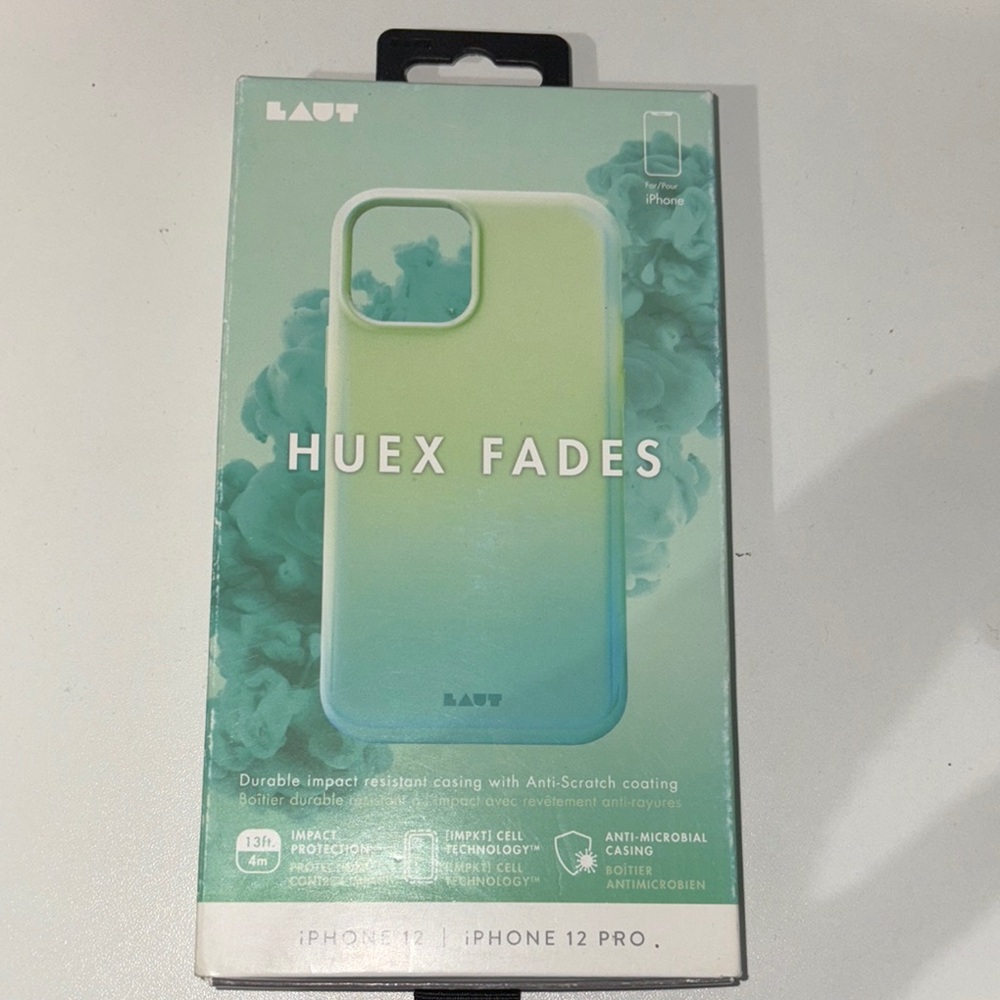 HUEX FADES iPhone 12 Pro Case - Green and Blue